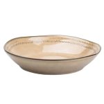 Тарілка супова порцелянова 23 см бежева HP23379 - Зображення 2