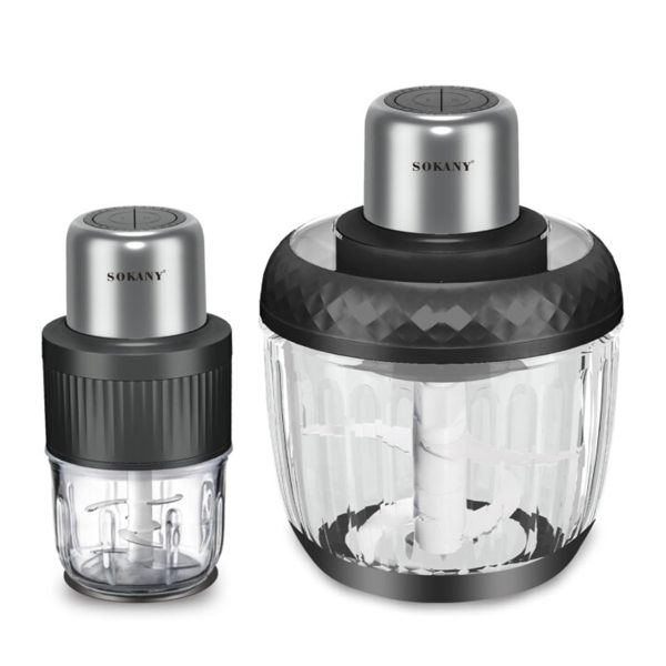 Чопер подрібнювач Sokany SKYM7032B 2в1 з чашами 0.5 і 1,5 літри 800 Вт