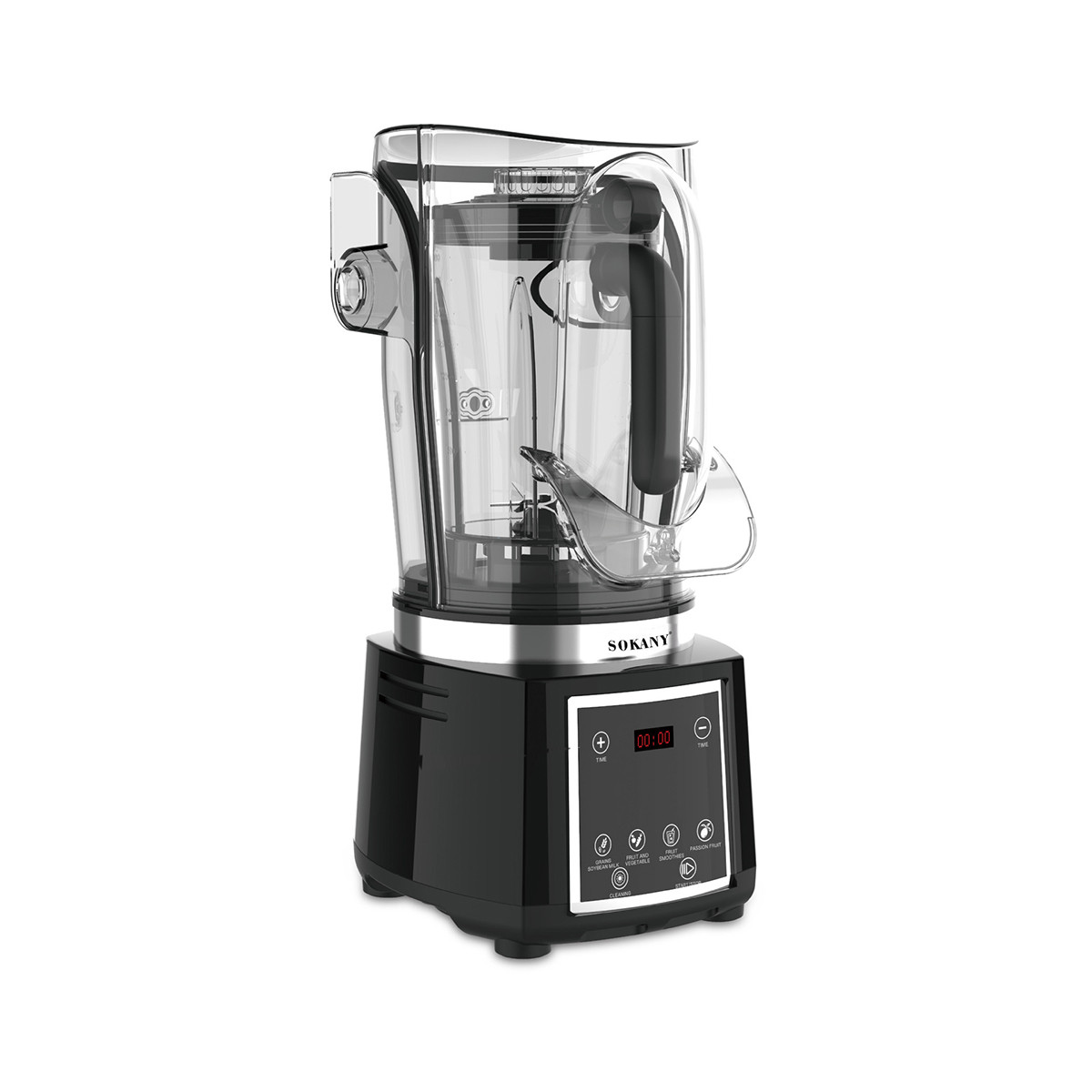 blender_besshumnyy_s_chashey_2_litra_sokany_dlya_kokteyley_i_smuzi_portativnyy_6000_vt Безшумний блендер Sokany з 2-літровою чашею для смузі та коктейлів, портативний 6000 Вт SK-03037 - Зображення 1