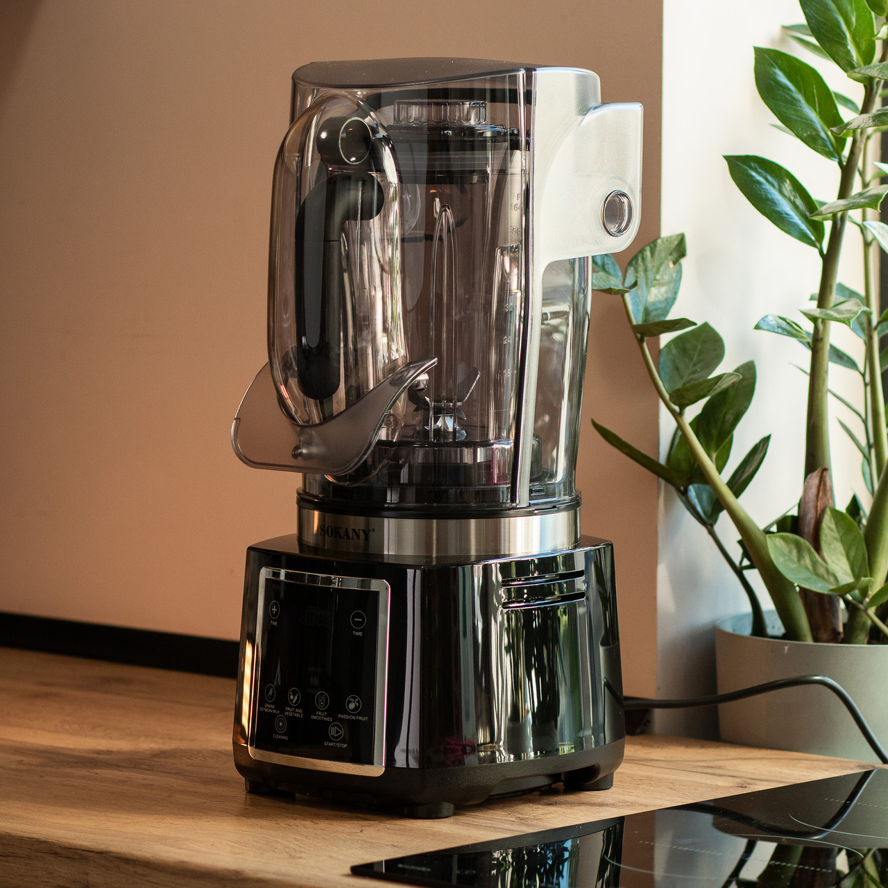 Безшумний блендер Sokany з 2-літровою чашею для смузі та коктейлів, портативний 6000 Вт SK-03037 - Зображення 9