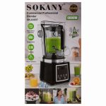 Безшумний блендер Sokany з 2-літровою чашею для смузі та коктейлів, портативний 6000 Вт SK-03037 - Зображення 10