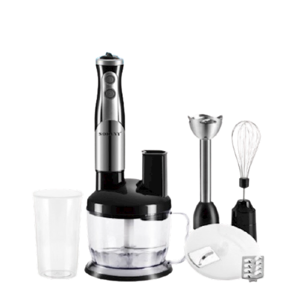 Блендер із чашею занурювальної Sokany 8 в 1 ручний з насадками потужний 700 Вт портативний універсальний міксер SK50118