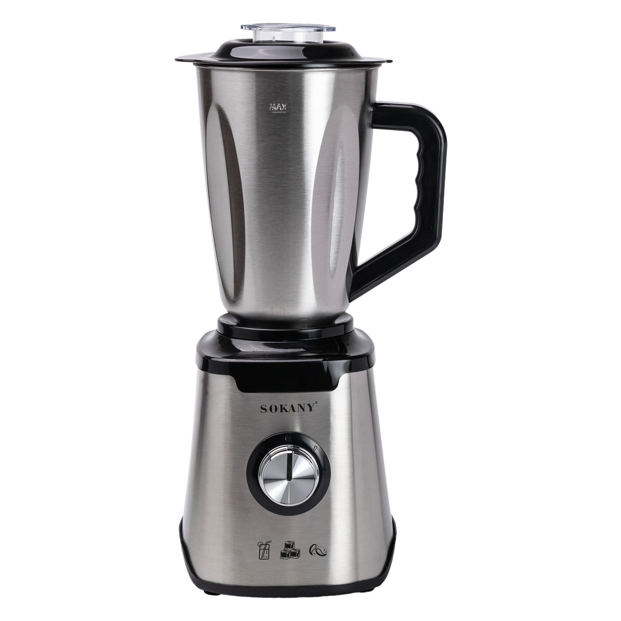 Блендер з чашею 1.5 літра для коктейлів та смузі портативний 2 режими швидкості з кавомолкою 1000 Вт Sokany SK-187 - Зображення 2