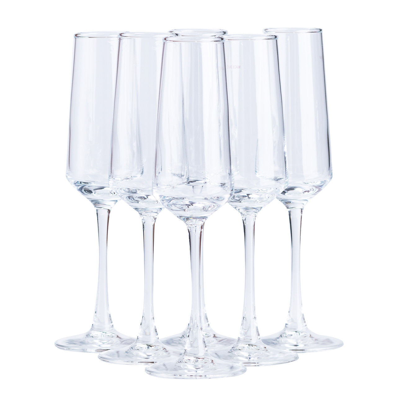 bokal_dlya_shampanskogo_vysokiy_prozrachnyy_nabor_6_shtuk-1 Келихи для шампанського на високій ніжці 6 шт HP564 - Зображення 1