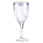 Набір келихів для шампанського 6 шт по 250 мл із золотою облямівкою HP549 - Зображення 2