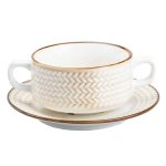 Тарілка для супу глибока 300 мл із блюдцем HP23388