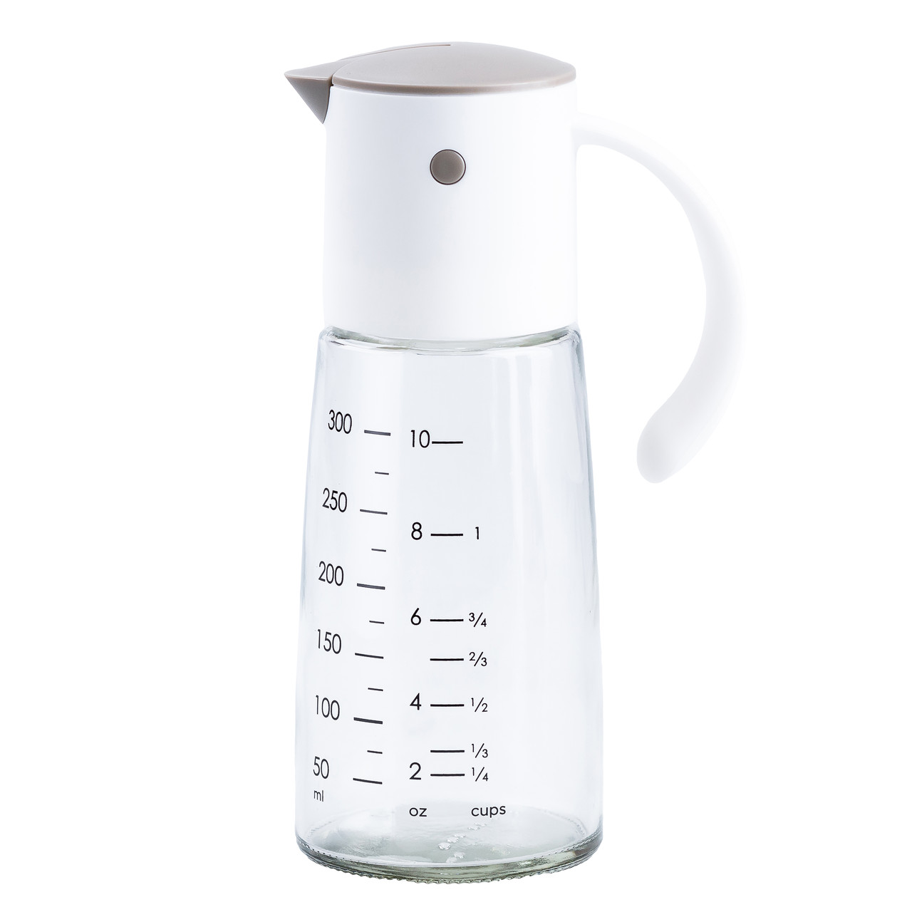 butylka_dlya_masla_300_ml_s_nosikom-1 Пляшка дозатор для олії та оцту 300 мл з носиком і мірною шкалою Сірий HP16297W - Зображення 1