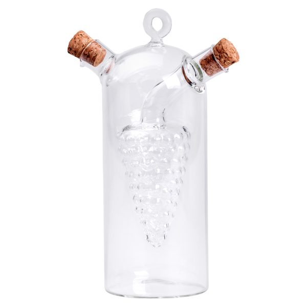 Пляшка для олії та оцту 2 в 1 подвійна 80/300 мл скло HP-34-12