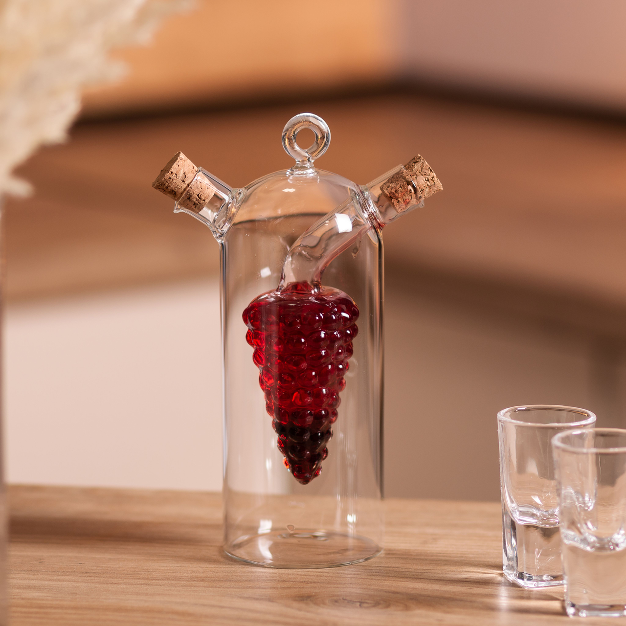 Пляшка для олії та оцту 2 в 1 подвійна 380 мл скло HP-34-12 - Зображення 5