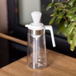 Пляшка для олії з дозатором 550 мл скляна пляшка для оливкової та соняшникової олії HP-1349 - Зображення 5