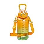 Пляшка для води 1 л пляшечка з мундштуком помаранчева HP-14-31O - Зображення 2