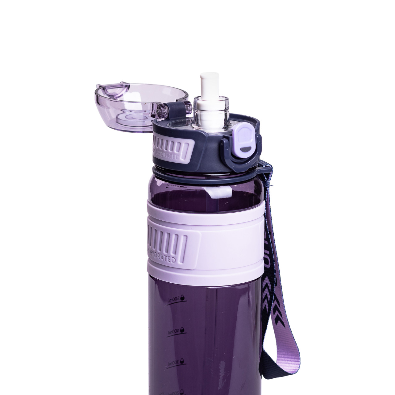 Пляшка для води Houo спортивна 1 літр з фліп кришкою фіолетова HP-14-33V - Зображення 3