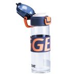 Пляшка для води 460 мл скляна з пластиковою кришкою синя HP17299BL - Зображення 2