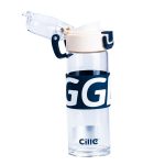 Пляшка для води 460 мл скляна з пластиковою кришкою Білий HP17299W - Зображення 2