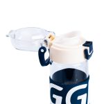 Пляшка для води 460 мл скляна з пластиковою кришкою Білий HP17299W - Зображення 3