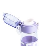 Пляшка для води 460 мл скляна з пластиковою кришкою Фіолетовий HP17299V - Зображення 4
