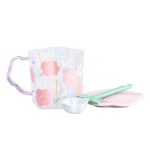 Чашка скляна 500 мл з ложкою і кришкою Рожевий HP7213P - Зображення 4