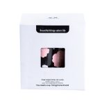 Чашка скляна 500 мл з ложкою і кришкою Рожевий HP7213P - Зображення 5