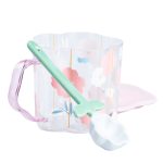 Чашка скляна 500 мл з ложкою і кришкою Рожевий HP7213P - Зображення 6