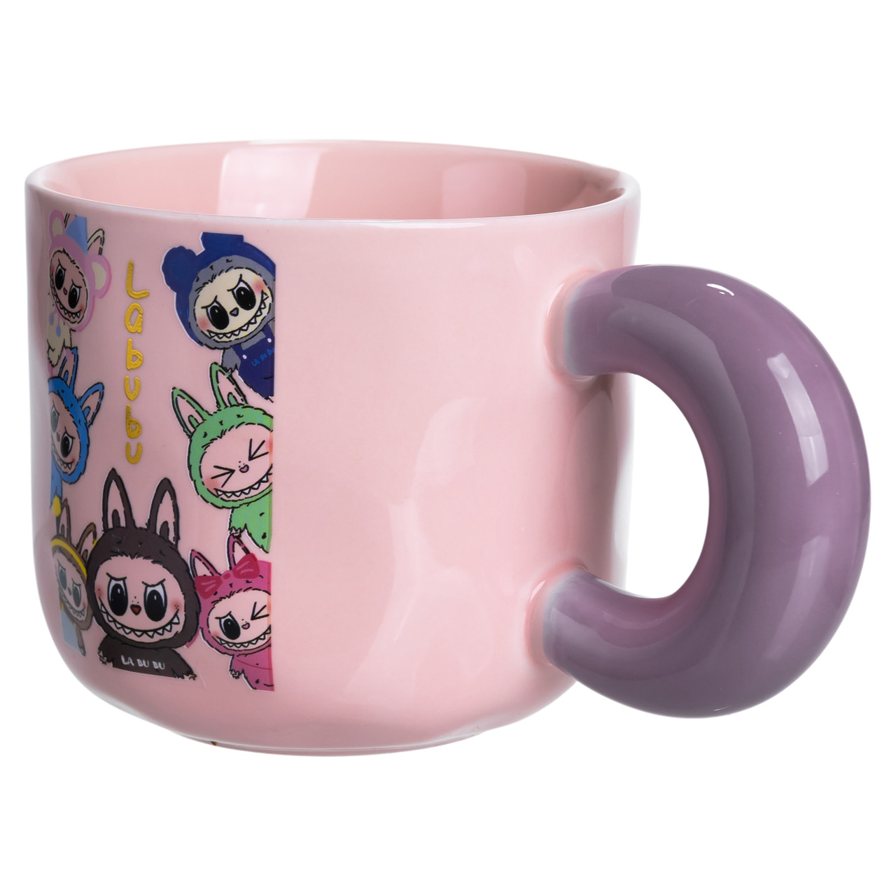 Чашка порцелянова Labubu Brighten Your Day 400 (мл) подарункова кружка прикольна чашка для дітей на подарунок FM-22B - Зображення 3