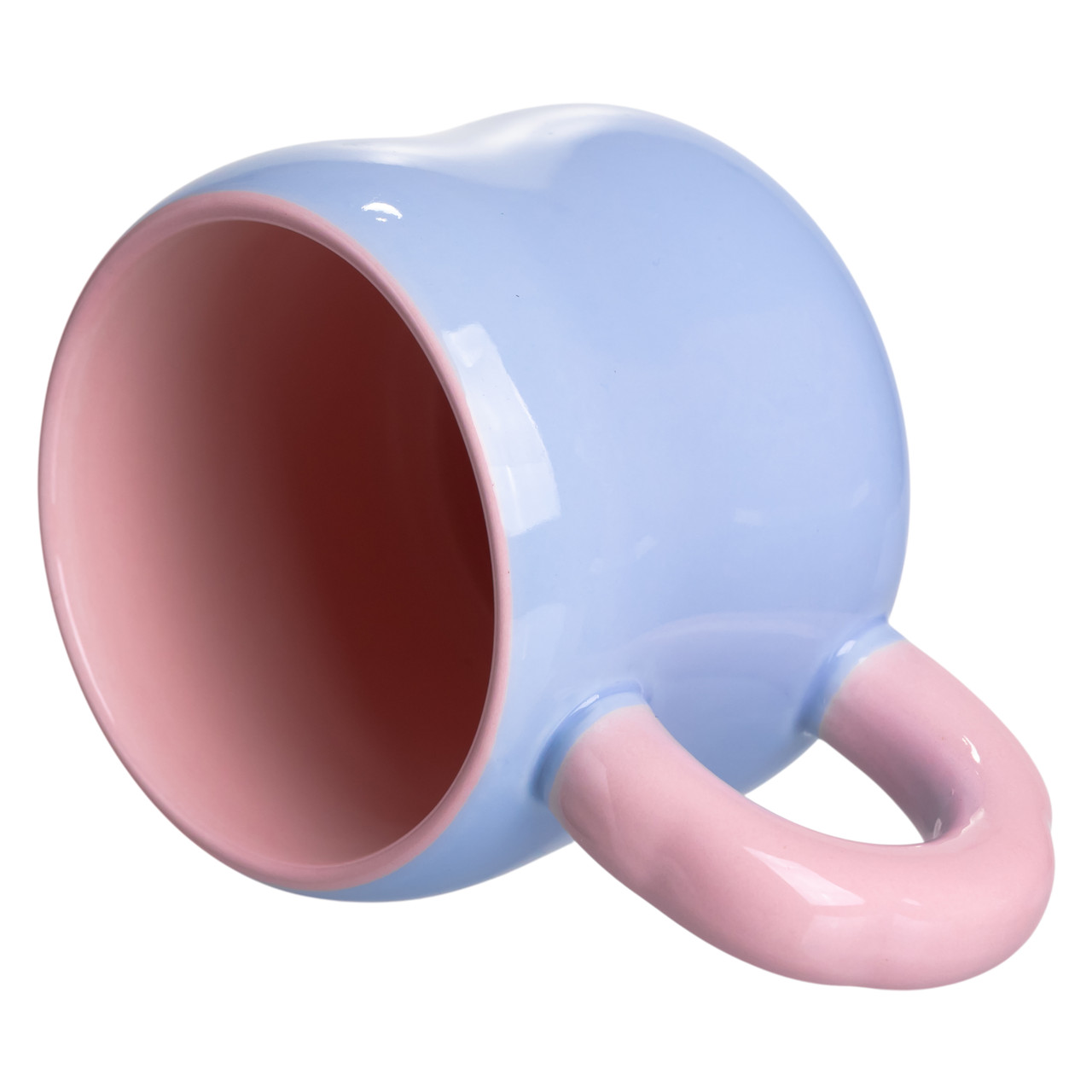 Кубок порцелянова з магнітом Бант 400 (мл) подарункова кружка прикольна чашка для дітей на подарунок Блакитний з рожевим FM-52D - Зображення 2