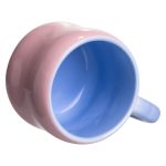 Кубок порцелянова з магнітом Бант 400 (мл) подарункова кружка прикольна чашка для дітей на подарунок Рожевий з блакитним FM-52C - Зображення 3