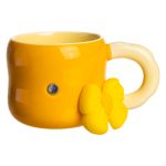 Кубок порцелянова з магнітом Бант 400 (мл) подарункова кружка прикольна чашка для дітей на подарунок Жовтий з бежевим FM-52B - Зображення 2