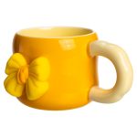 Кубок порцелянова з магнітом Бант 400 (мл) подарункова кружка прикольна чашка для дітей на подарунок Жовтий з бежевим FM-52B - Зображення 4