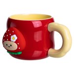 Кубок порцелянова з магнітом Поулиниця 400 (мл) Червоний з жовтим FM-53B - Зображення 3