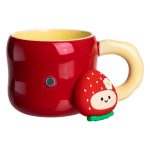 Кубок порцелянова з магнітом Поулиниця 400 (мл) Червоний з жовтим FM-53B - Зображення 4