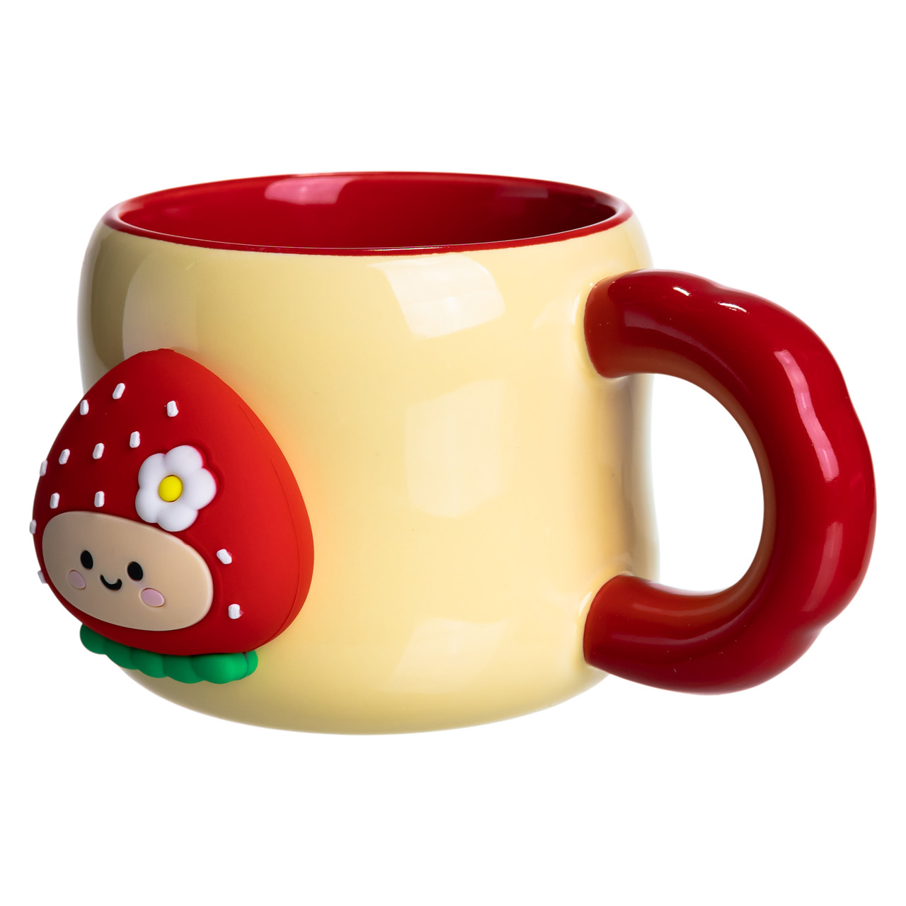 Кубок порцелянова з магнітом Поулиниця 400 (мл) подарункова кружка прикольна чашка для дітей на подарунок Жовтий з червоним FM-53A - Зображення 2