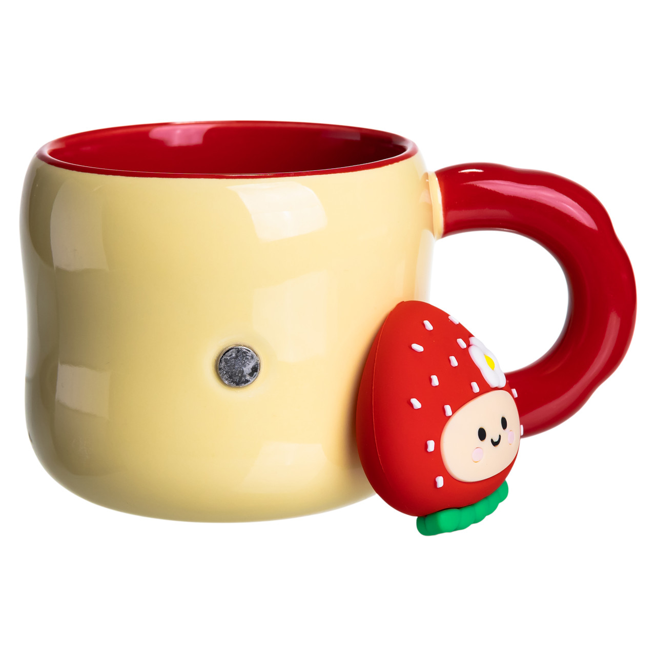 Кубок порцелянова з магнітом Поулиниця 400 (мл) подарункова кружка прикольна чашка для дітей на подарунок Жовтий з червоним FM-53A - Зображення 3