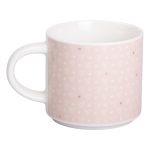Кружка порцелянова 350 (мл) для кави та чаю Рожева RX-N240126P