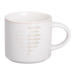 Кружка порцелянова 350 (мл) для кави та чаю Біла RX-N240126W