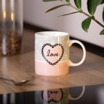 Чашка порцелянова з малюнком 400 (мл) для кави та чаю RX-N240143PK - Зображення 4