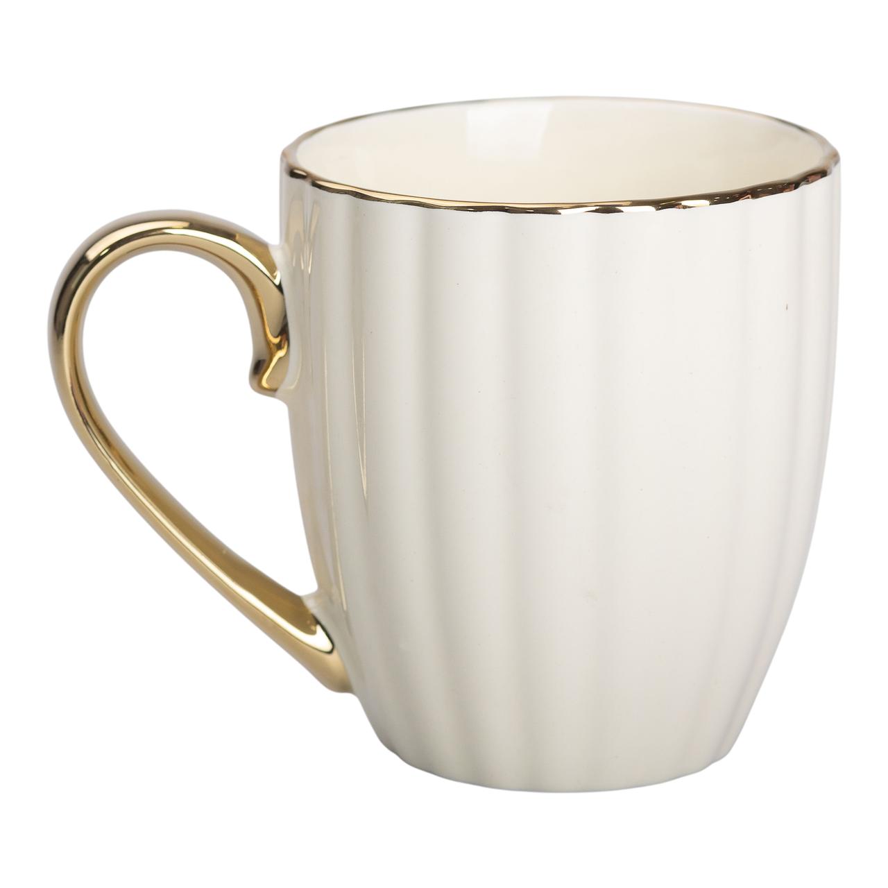 chashka_keramicheskaya_s_zolotym_obodkom_i_zolotoy_ruchkoy_420_ml_kruzhka_dlya_chaya_kofe_bezhevaya Чашка порцелянова із золотим обідком і золотою ручкою 420 (мл) Бежева RX-N240629BE - Зображення 1