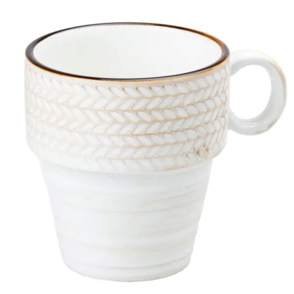Порцелянова чашка 350 мл для кави та чаю Біла HP23384