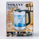 Чайник електричний Sokany SK-09013 2.5 літра прозорий - Зображення 8