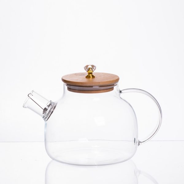 Чайний набір із товстого скла 5 предметів на 4 персони 64486-24