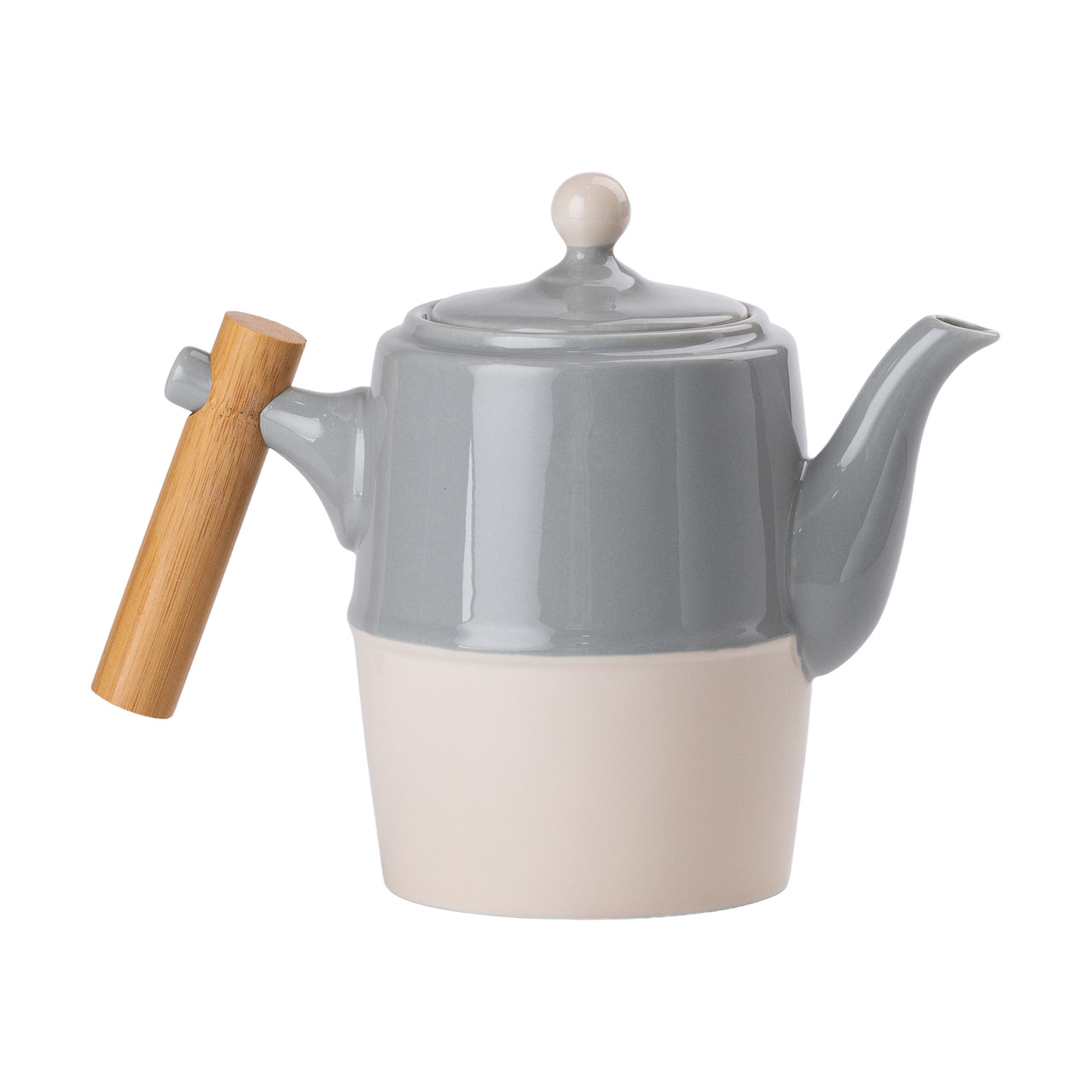 Чайний сервіз на 6 персон з бамбуковою підставкою сірий HP-15-22 - Зображення 7