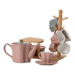 Чайний сервіз на 6 персон з бамбуковою підставкою HP-15-25 - Зображення 3