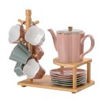 Чайний сервіз на 6 персон з бамбуковою підставкою HP-15-25 - Зображення 5