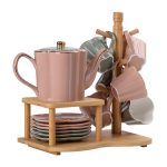 Чайний сервіз на 6 персон з бамбуковою підставкою HP-15-25 - Зображення 6