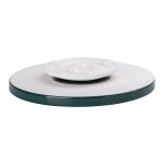 Чайний набір на 6 персон із заварювальним чайником та порцелянаовою підставкою Зелений HP-15-6 - Зображення 5