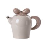 Чайний набір на 6 персон із порцелянаовою підставкою, сірий HP-15-28 - Зображення 2