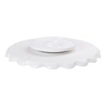 Чайний набір на 6 персон, із заварювальним чайником і підставкою, білий HP-15-4 - Зображення 5