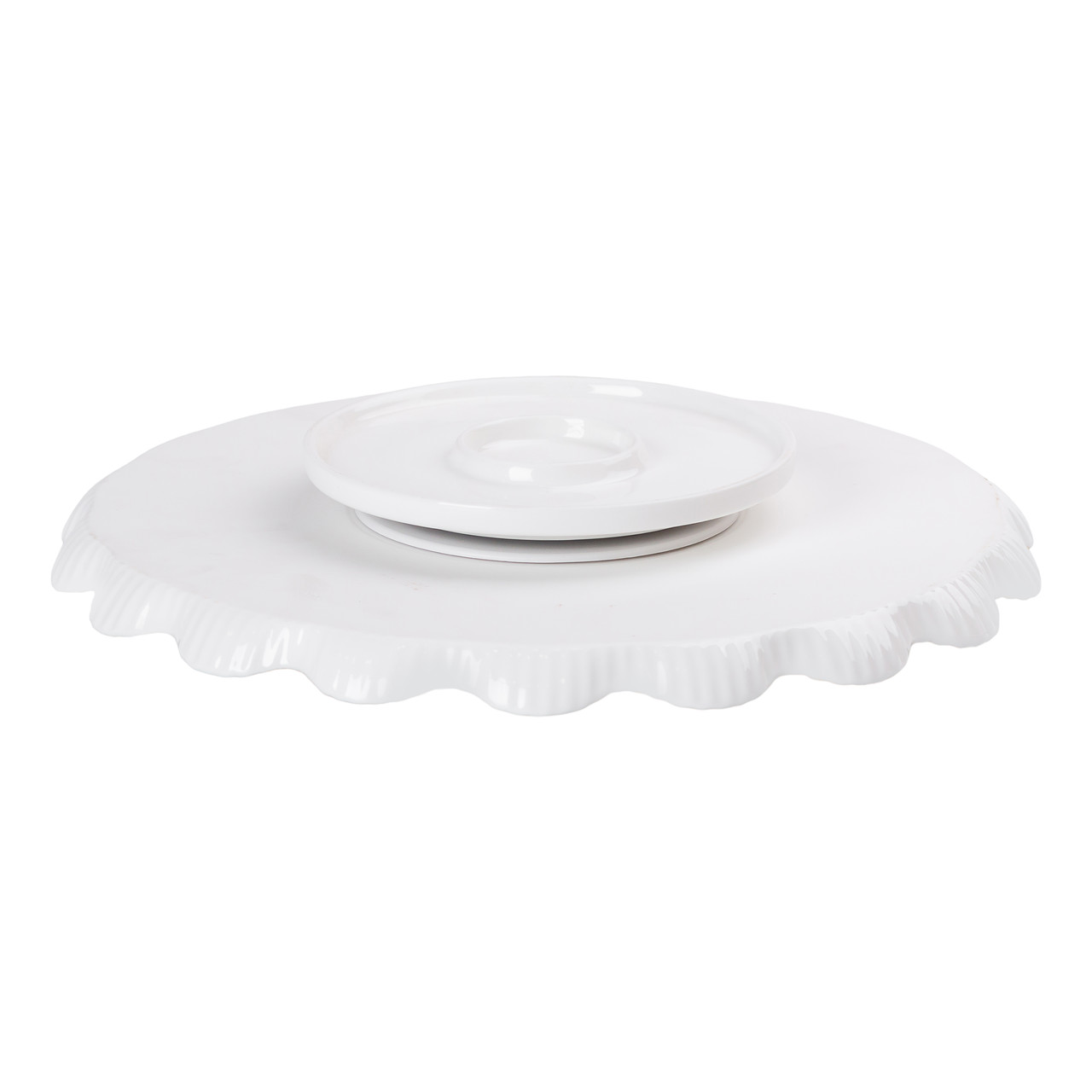 Чайний набір на 6 персон, із заварювальним чайником і підставкою, білий HP-15-4 - Зображення 5