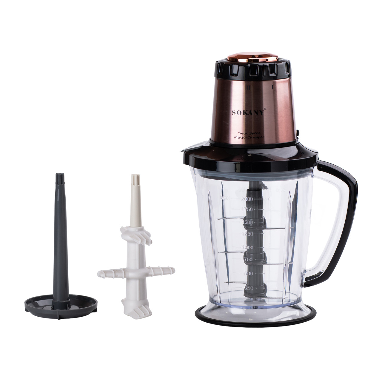 Чопер подрібнювач Sokany SK-7039 з чашею об'ємом 2 л SK-7039 - Зображення 3
