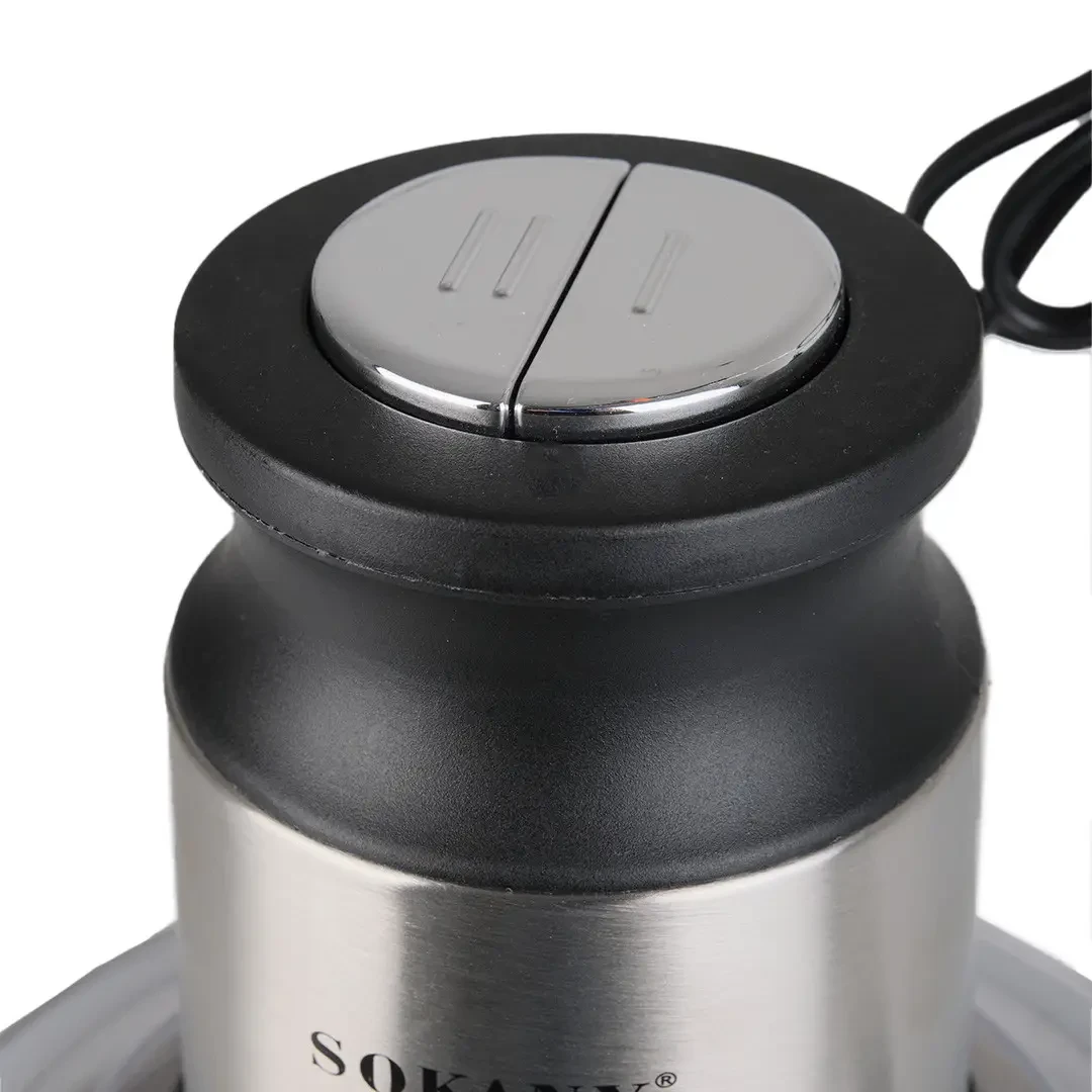 Чопер подрібнювач з чашею 3 літри 4 леза нержавіюча сталь овочерізка Sokany SK-7027 - Зображення 3