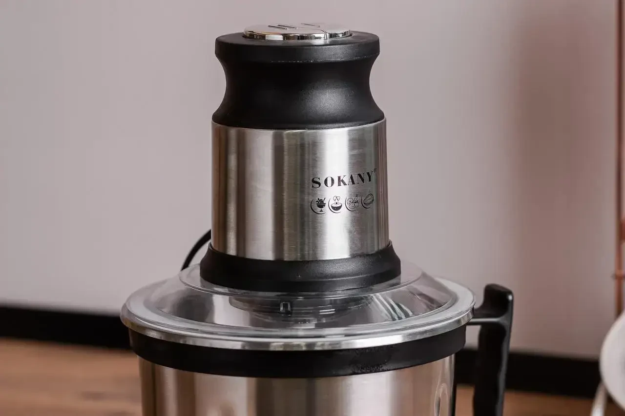 Чопер подрібнювач з чашею 3 літри 4 леза нержавіюча сталь овочерізка Sokany SK-7027 - Зображення 6